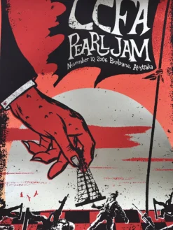 Pearl Jam - 2006 Todd Slater Poster CCFA Australia Hawaii