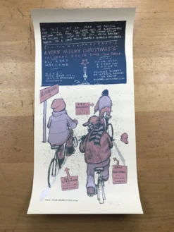 A Very Milky Christmas - 2002 Jay Ryan Poster Death Cab For Cutie Milwaukee