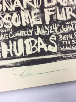 Besnard Lakes, Handsome Furs - 2007 Dan Grzeca Poster Chicago, IL Schubas