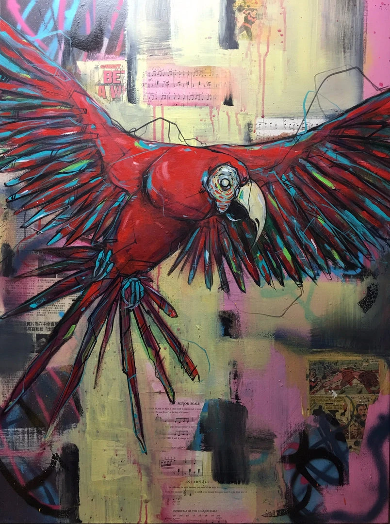 Bird Of Paradise III - 2016 Chicago Artist Bunny XLV Art Prints