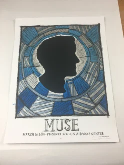 Muse - 2013 Dan Grzeca Poster Phoenix, AZ US Airways Arena Gig Posters