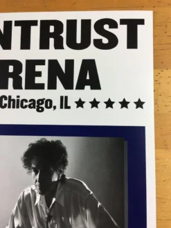 Bob Dylan - 2017 Geoff Gans Poster Chicago Wintrust Arena RED Chicago, IL