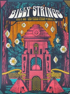 Billy Strings - 2021 Status Serigraph Poster Mobile, AL 4/9