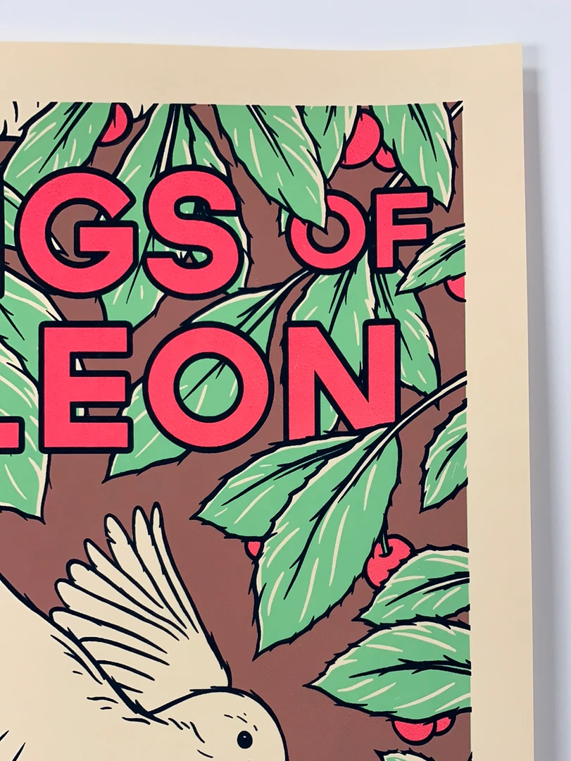 Kings Of Leon - 2017 Dan Grissom Poster Cuyahoga Falls, OH Blossom Music