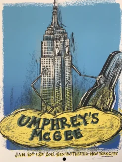 Umphrey's McGee - 2012 Dan Grzeca Poster New York City, NY Best Buy Theater Gig Posters