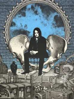 Colorado Jack White - 2012 Rob Jones Poster Red Rocks Morrison, CO