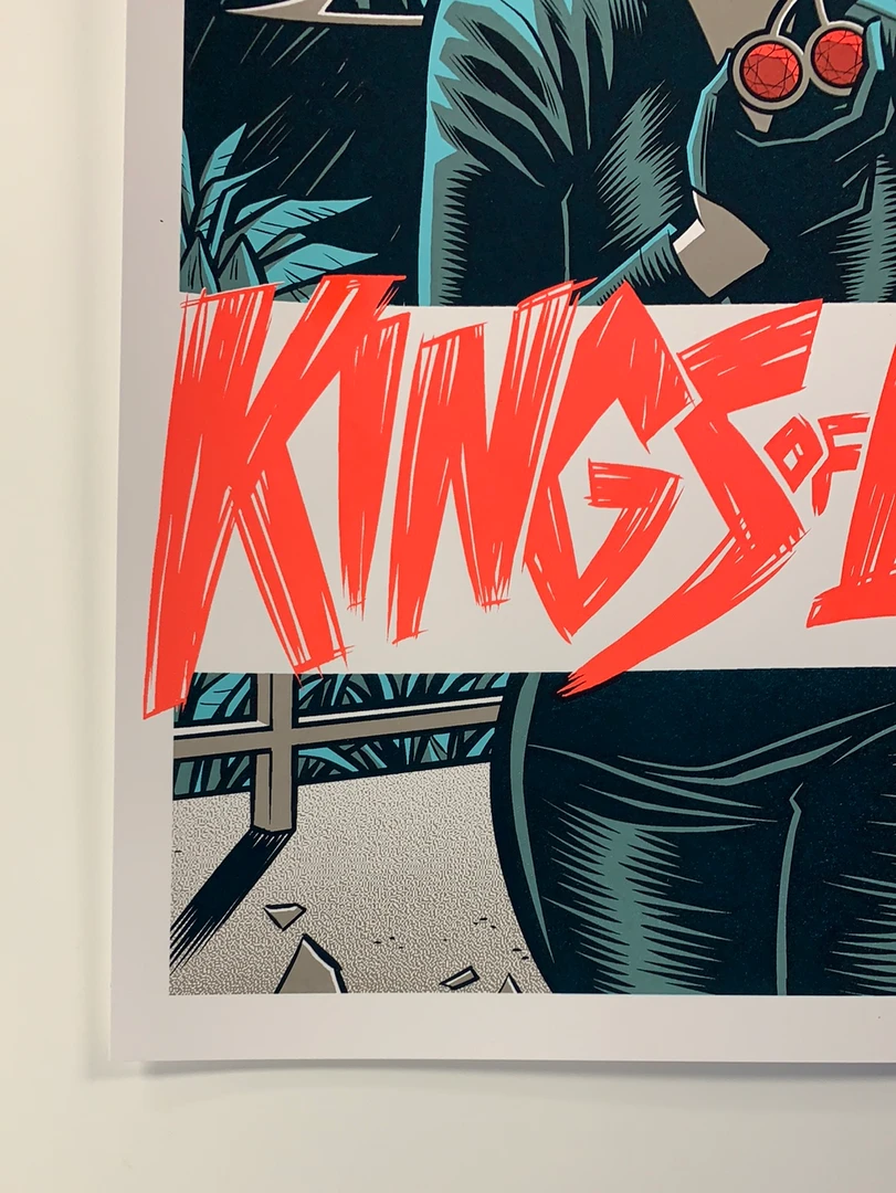 Gig Posters Kings Of Leon - 2017 Robert Wilson Poster Noblesville, IN Klipsch Music