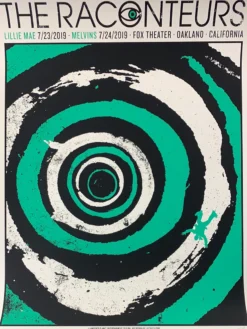 The Raconteurs - 2019 Lil Tuffy Poster Oakland, CA Melvins Gig Posters