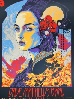 Dave Matthews Band - 2021 Ken Taylor Poster Chicago, IL