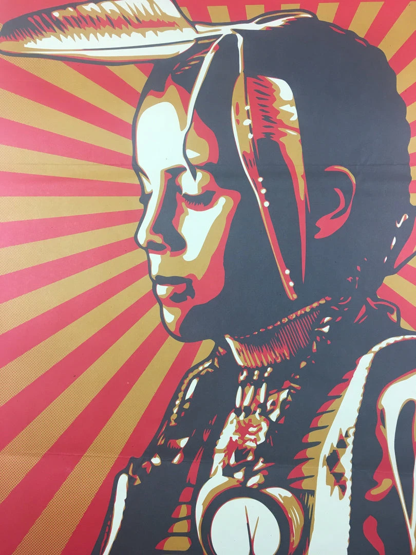 Art Prints The Black Hills Are Not For Sale - 2012 Shepard Fairey Art Print Poster