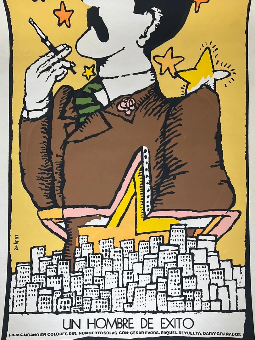 Eduardo Munoz Bachs Movie/TV Posters Un Hombre De Exito - 1987 Cuban Movie Poster Original Vintage