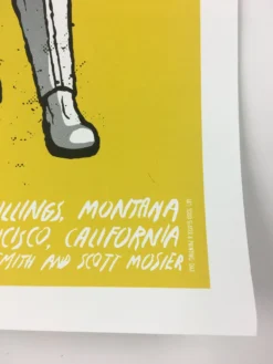 Gig Posters Smodcast - 2010 Todd Slater Poster Billings, MT San Francisco, CA Babcock Theatr