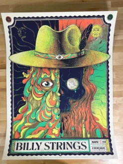 Billy Strings - 2021 Delicious Design League Poster Chicago, IL