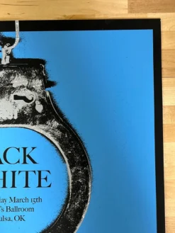 Gig Posters Jack White - 2012 Alan Hynes Poster Tulsa, OK Cain's