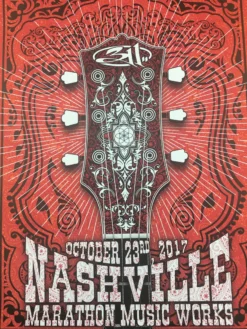 311 - 2017 Derek Hatfield Poster Nashville, TN Marathon Music Works