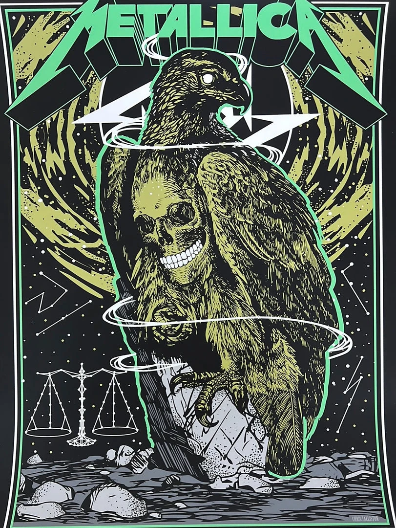 Gig Posters Metallica - 2022 Chris Alliston Poster Curitiba, Brazil