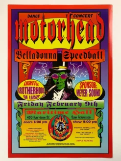 Gig Posters FD/ID 07 Motorhead - 1996 Jim Phillips Poster Maritime Hall San Fran 1st