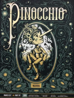 Pinocchio - 2019 Delicious Design League Poster Chicago, IL The House Theatre Of