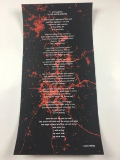 The White Stripes City Lights - Third Man Records Poster