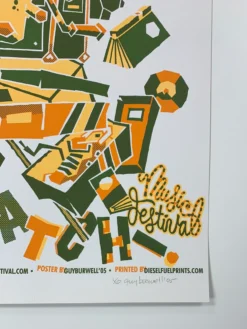 A.C. Newman - 2005 Guy Burwell Poster George, WA Gorge Amphitheatre