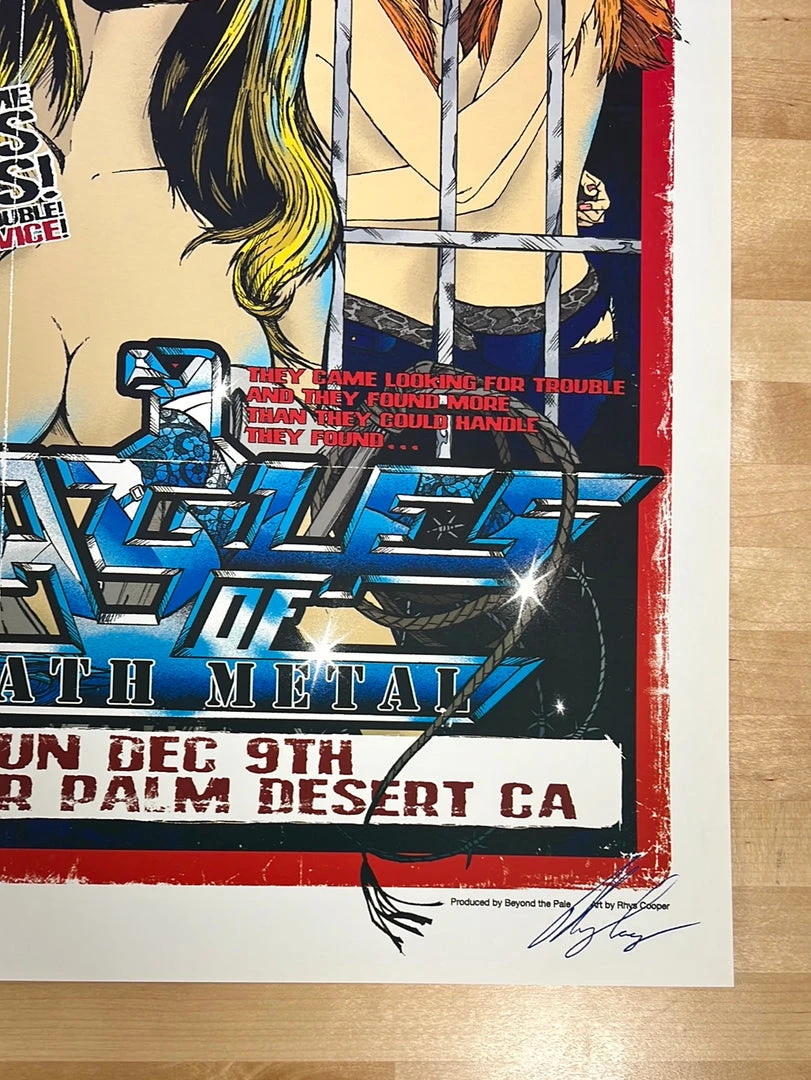 Queens Of The Stone Age - 2007 Rhys Cooper Poster Palm Desert, CA
