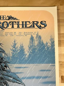 The Wood Brothers - 2017 Neal Williams Poster February Tour Gig Posters