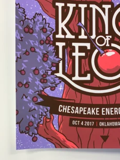 Kings Of Leon - 2017 Florey Poster Oklahoma City, OK Gig Posters