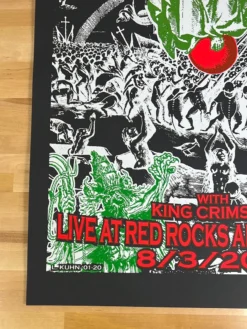 Tool - 2001 Lindsey Kuhn Poster Red Rocks Morrison, CO Colorado