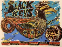 The Black Keys - 2007 Dan Grzeca Poster June Tour S/N