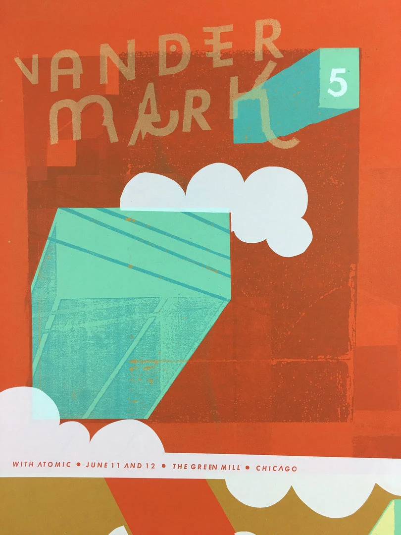 Vandermark 5 / Atomic - 2004 Nick Butcher Poster Chicago, IL The Green Mill