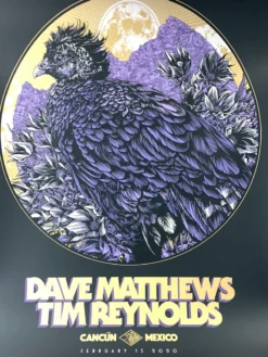 Gig Posters Dave Matthews Band - 2020 Ken Taylor Poster Cancun, MEX Moon Place