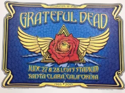 Fare Thee Well - 2015 Dave Hunter Poster Grateful Dead Santa Clara Gig Posters