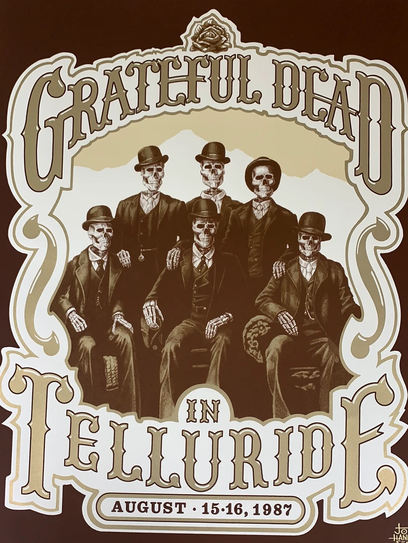 Grateful Dead - 1987/2007 Steve Johannsen Poster X/400 RP-3 Edition, CO