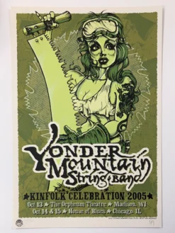 Yonder Mountain String Band - 2005 Jeff Wood Poster Chicago, IL
