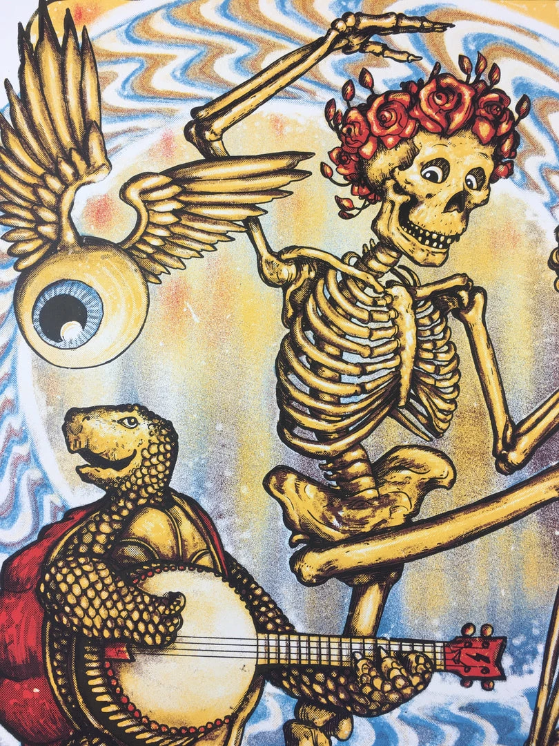 Grateful Dead, Here Comes Sunshine - 2018 Zeb Love Poster Art Print