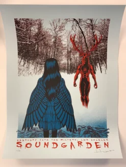 Soundgarden - 2013 Justin Hampton VARIANT Poster Los Angeles Wiltern Theatre