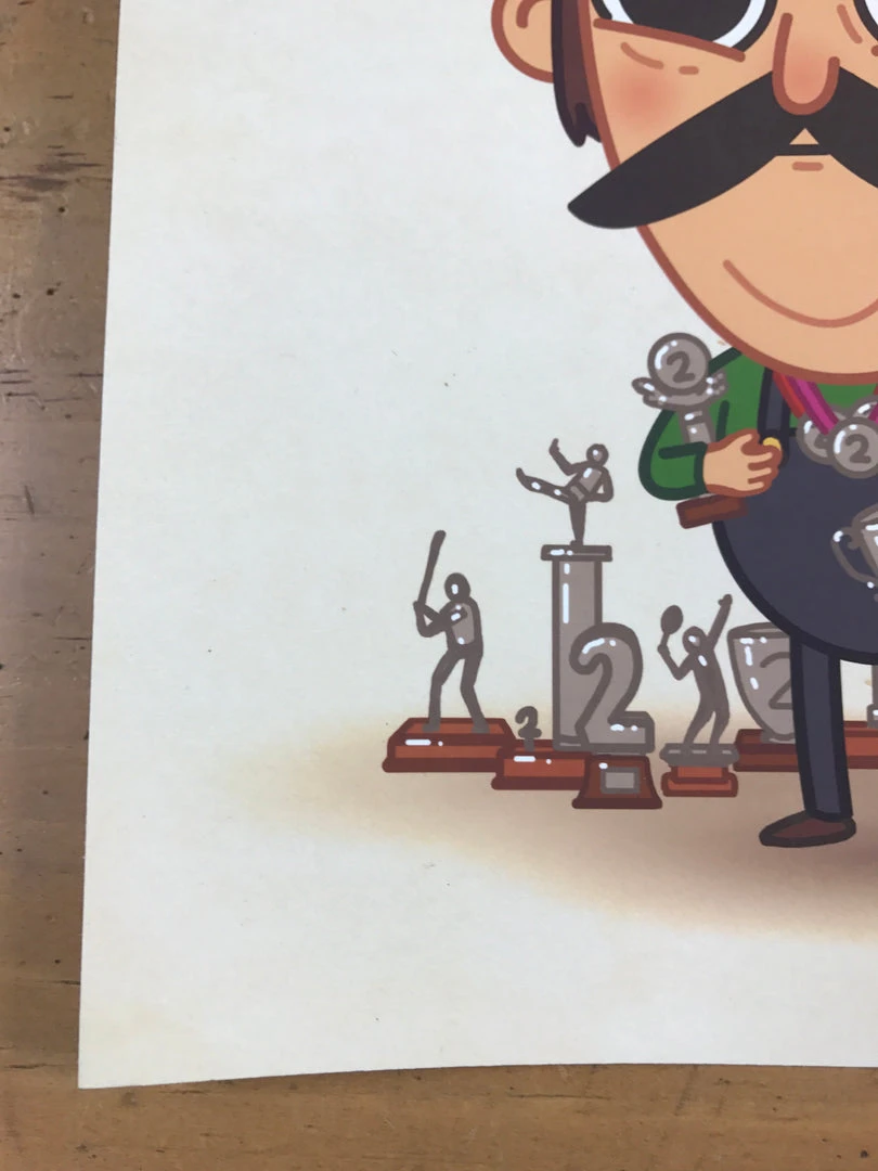 First Loser - 2016 Mike Mitchell Poster Luigi, Mario Brothers Art Prints