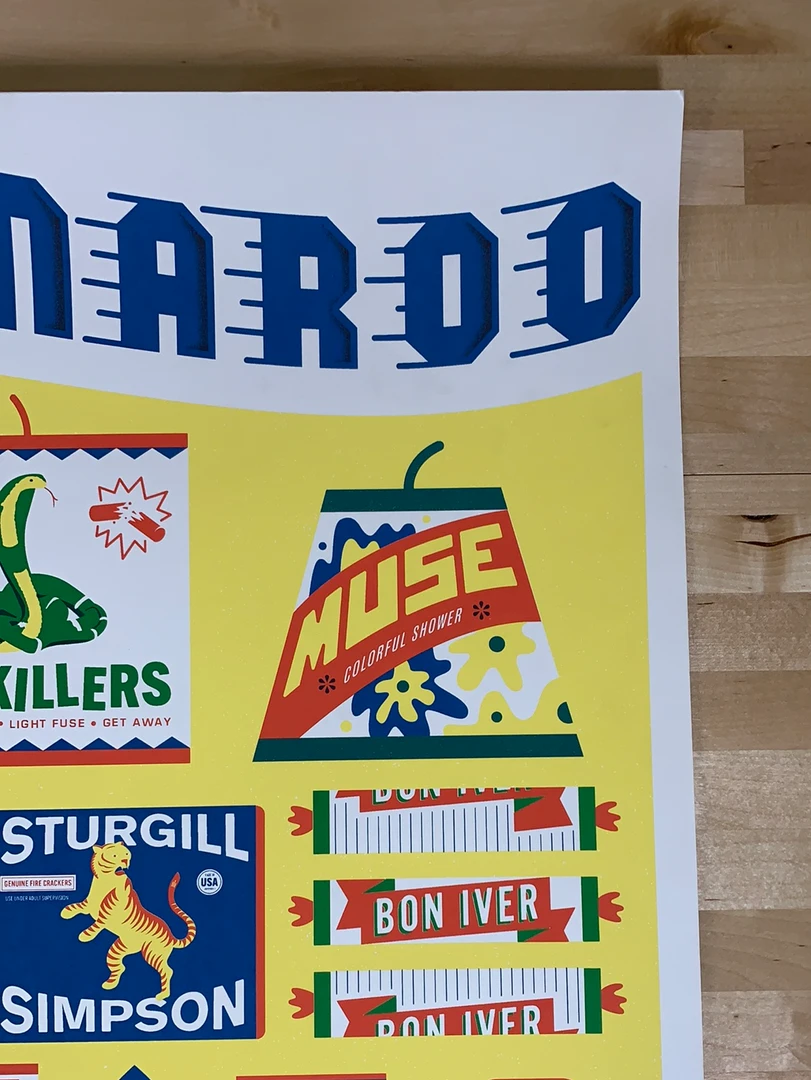 Gig Posters Bonnaroo - 2018 Mike Davis Poster Manchester, TN