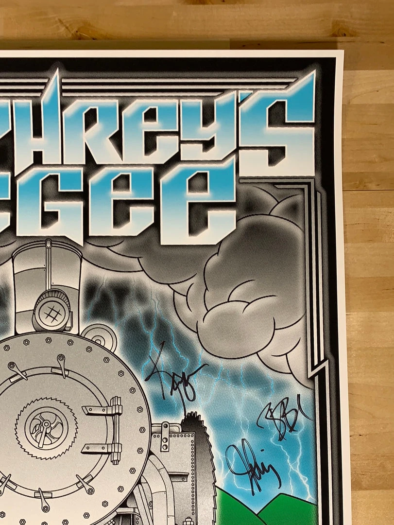 Umphrey's McGee - 2015 John Warner Poster Band Signed Chattanooga, TN