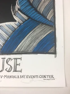 Muse - 2013 Dan Grzeca Poster Las Vegas, NV Mandalay Bay EC