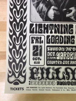 Grateful Dead - 1966 Wes Wilson Poster San Francisco, CA The Fillmore