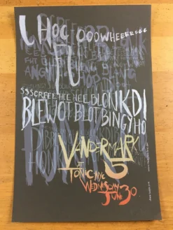 Vandermark 5 - 2004 Diana Sudyka Poster New York, NY Tonic