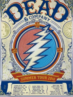 Sold Out Posters Dead & Company - 2016 VIP Poster Summer Tour Gig Posters