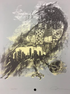 Urban Corvus - 2009 Dan Grzeca Poster Art Print Asphalt Grey Art Prints