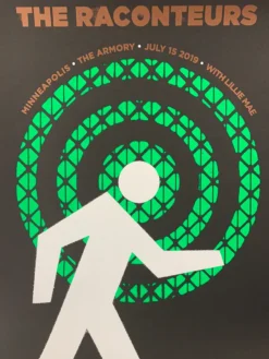 The Raconteurs - 2019 Matthew Jacobson Poster Minneapolis, MN Armory