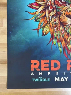 Status Serigraph Stick Figure - 2018 Twiddle Poster Red Rocks Morrison, CO