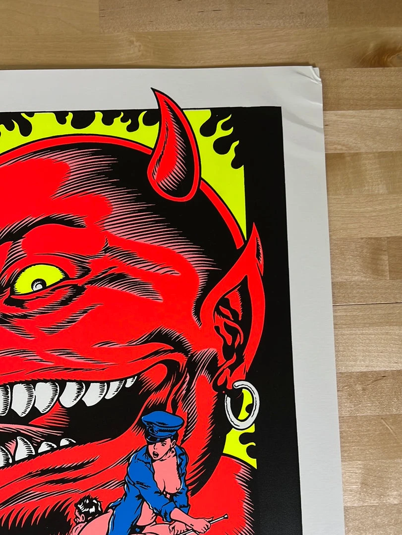 TAZ Steel Pole Bathtub - 1993 T.A.Z. Poster Ethyl Meatplow Tour 1st Ed