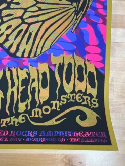 Big Head Todd & The Monsters - 2007 Todd Slater Poster Red Rocks Morrison, CO