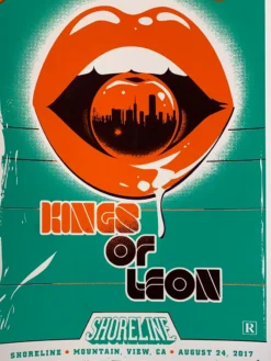 Kings Of Leon - 2017 Jason Malmberg Poster Mountain View, CA Shoreline Gig Posters