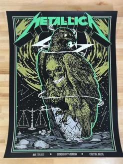 Gig Posters Metallica - 2022 Chris Alliston Poster Curitiba, Brazil